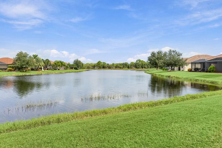 Pond view from the homesite